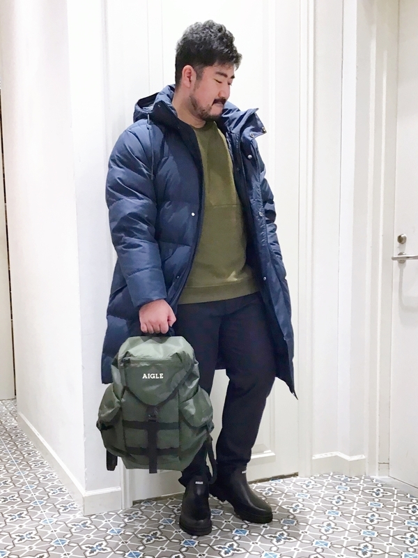 べラッキー★プロフさん専用　AIGLE アウター メンズ ゴアテックス ロングフーデッドジャケット ZBHAP77