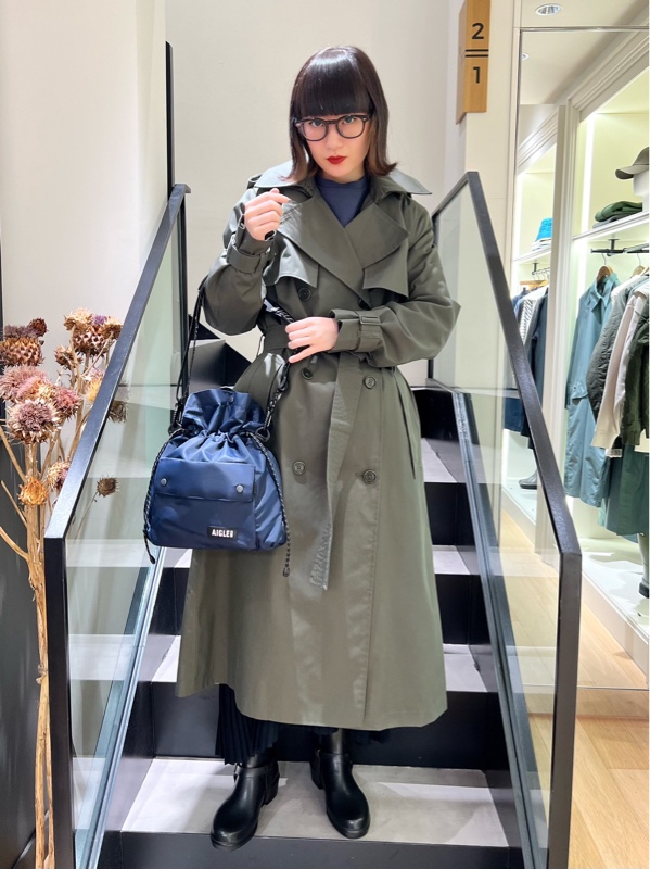 ロングトレンチとのコーデ | Aigle Club