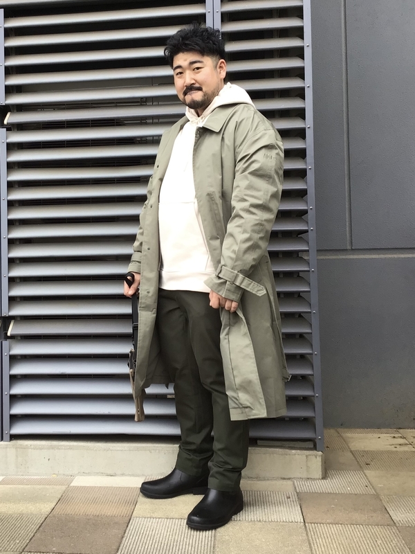 RYKIEL HOMME ナイロントレンチコート LURAKU トレンチコート コート 「LURAKU」Collar Switch Long
