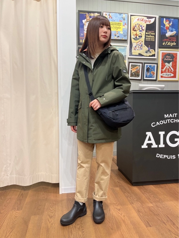 美品 Aigle エーグル 中綿ライナー付き モッズコート 防寒 秋冬 36 高機能アウター紹介! | Aigle Club