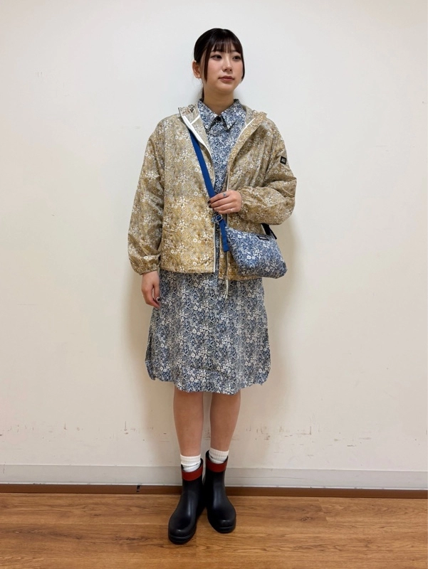 レディース 【LIBERTY】リバティプリント ロングシャツドレス ZEFBN48