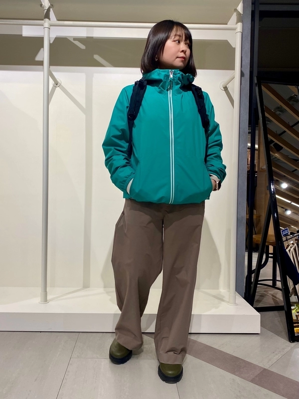 レディース 撥水 ソロテックス ワイドシルエット テックパンツ ZHFBR09